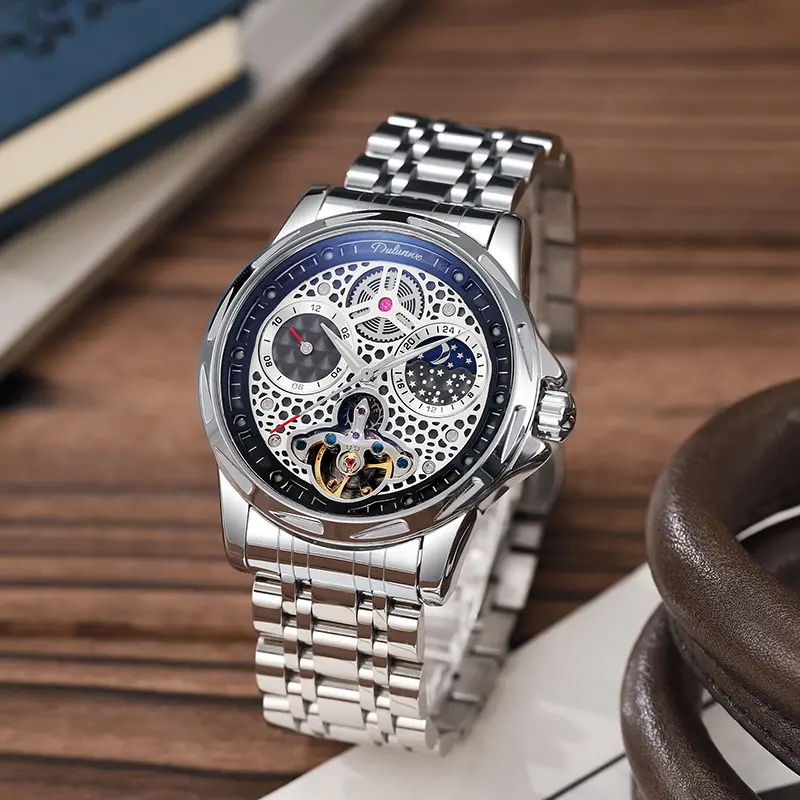 Waterproof Luminous Light Luxury Trend Automatic Leather