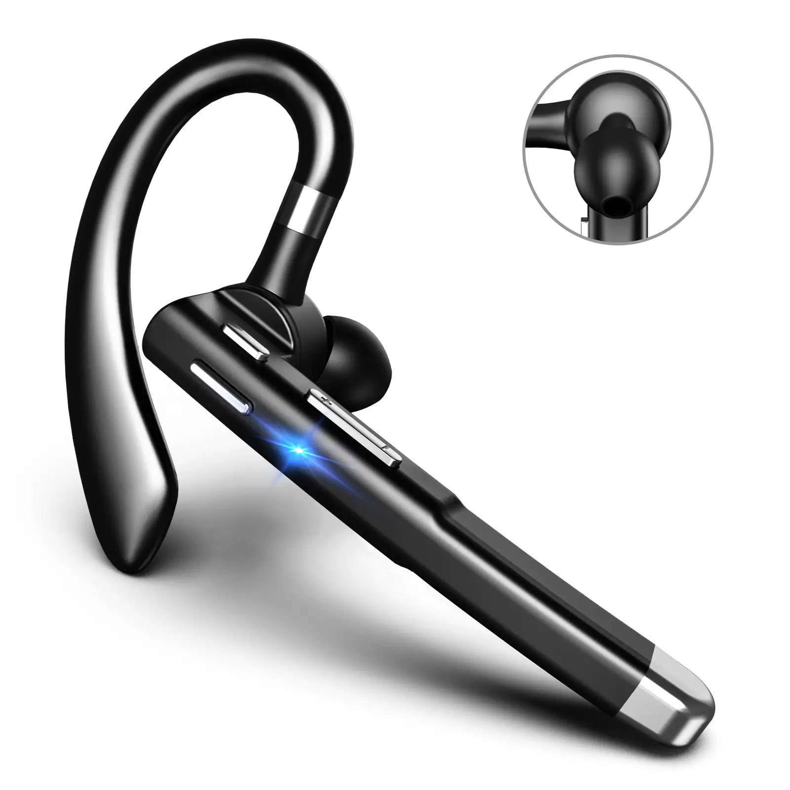 Bluetooth Earbuds With A Rotating Single-ear Charging Case