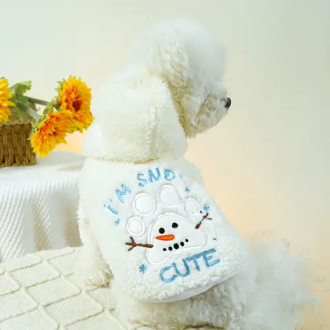 Pet Clothes Dog Cat Clothing Christmas Fluffy Jacket Claw