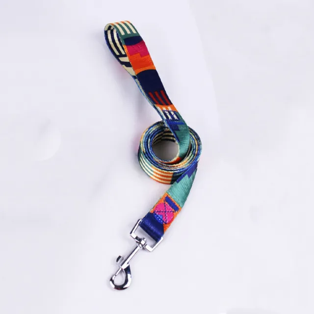 Hand Holding Rope Outing Dog Leash Dog Collar Three piece Set Purple Yellow Blue Single Ches - Shop at LoveMi