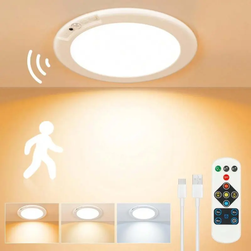 Remote-Controlled Sensor LED Ceiling Light