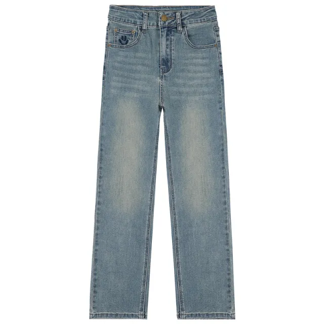 Fashion Personalized Straight Jeans For Women Blue - Shop at LoveMi