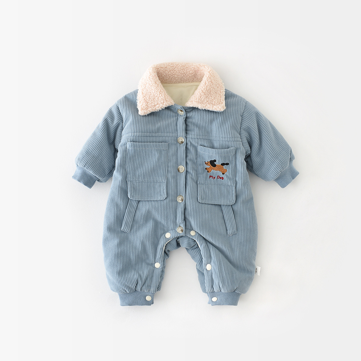 Corduroy Padded Cotton Coat For Boys And Girls