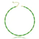 Womens Natural Crystal Abacus Bead Necklace view 7