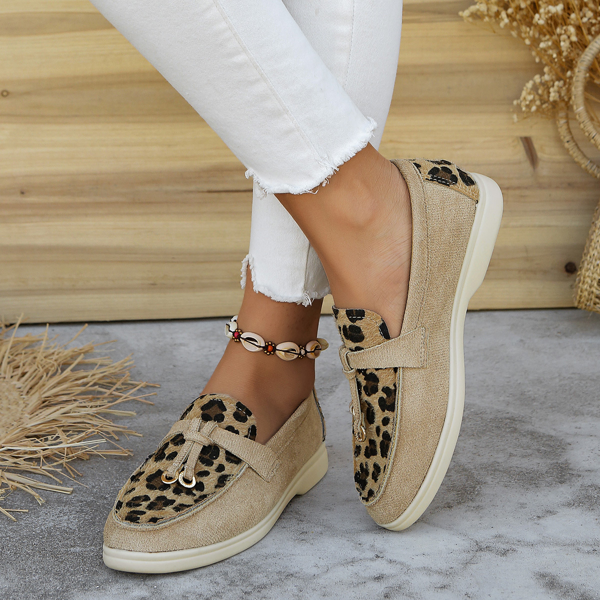 Khaki And Leopard Print