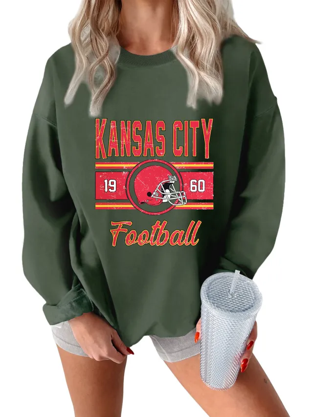 Autumn And Winter Women's Sweater Fashion Round Neck Long Sleeve Top Green - Shop at LoveMi