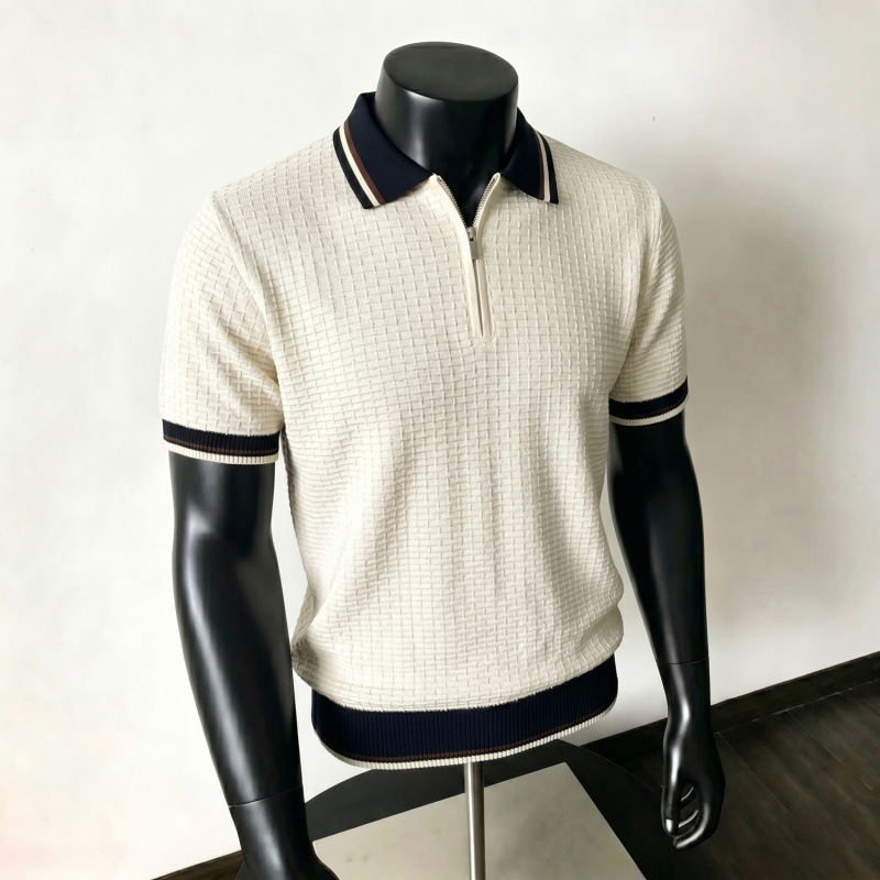 Old-money-style Chain-design Business-casual T-shirt Top