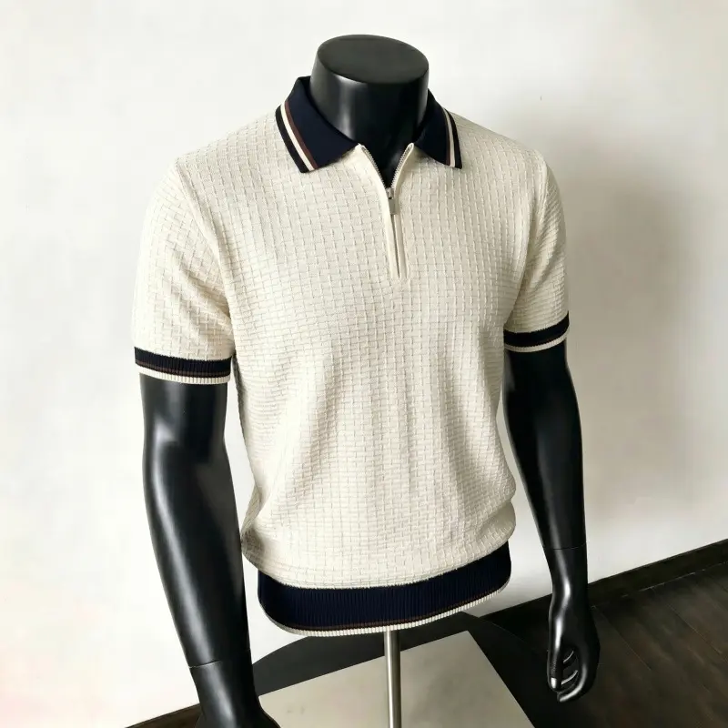 Old-money-style Chain-design Business-casual T-shirt Top