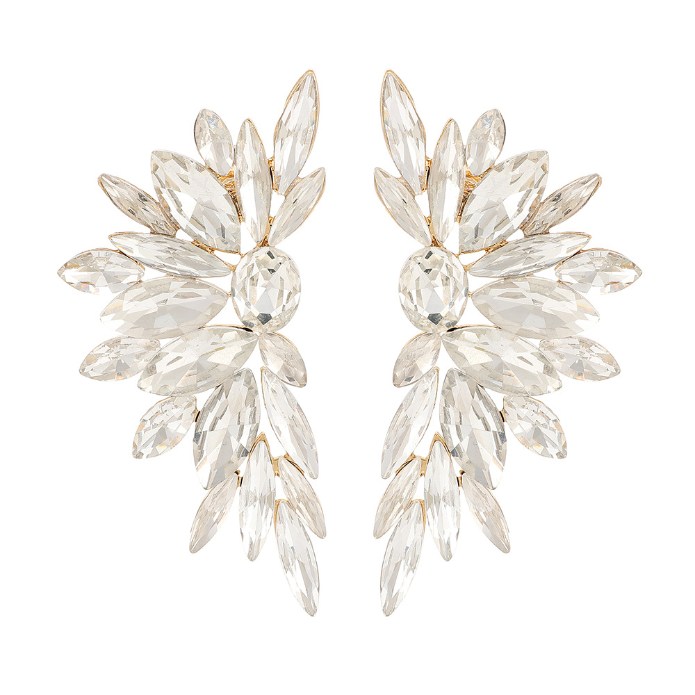Fashionable Rhinestone Alloy Large Earrings