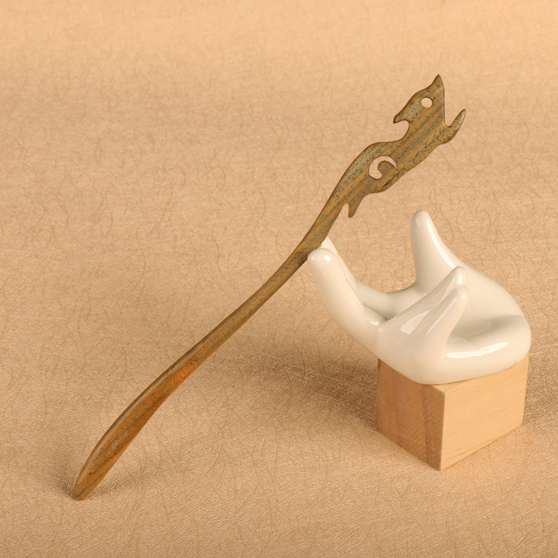 Green Sandalwood Hairpin Hairpin Antiquity Hair Clasp 24