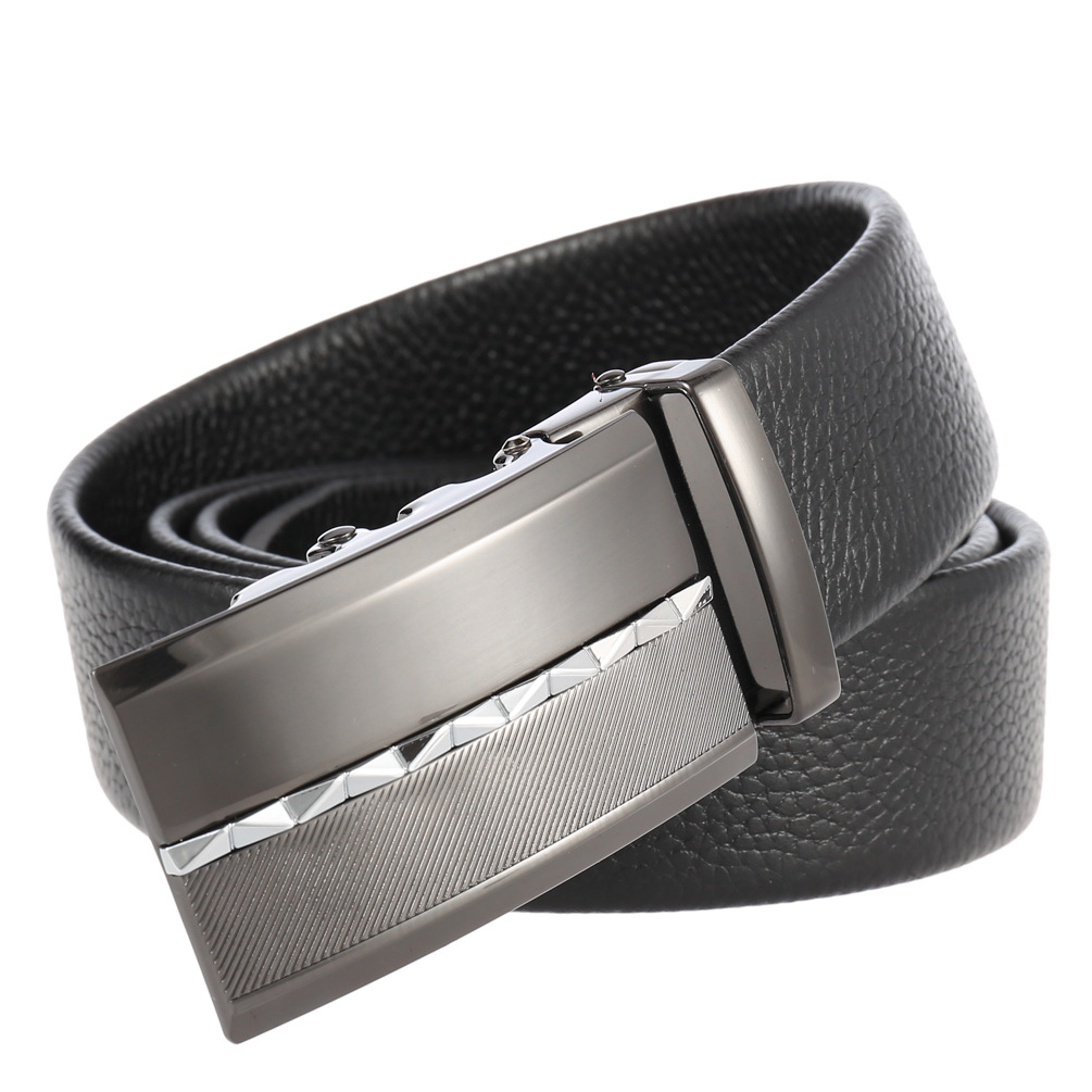 Title 27, New Mens Automatic Buckle Leather Belt