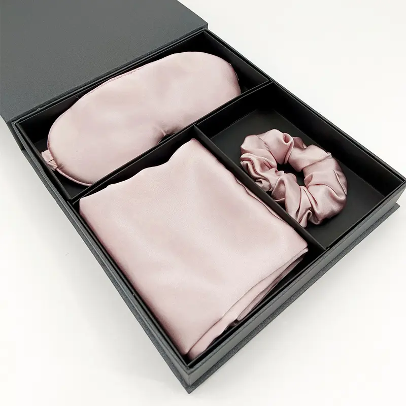 Gift Zippered Pillowcase Eye Mask And Silk