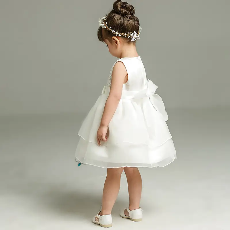 Girl's One-month Birthday-year-old Wine Wedding Dress