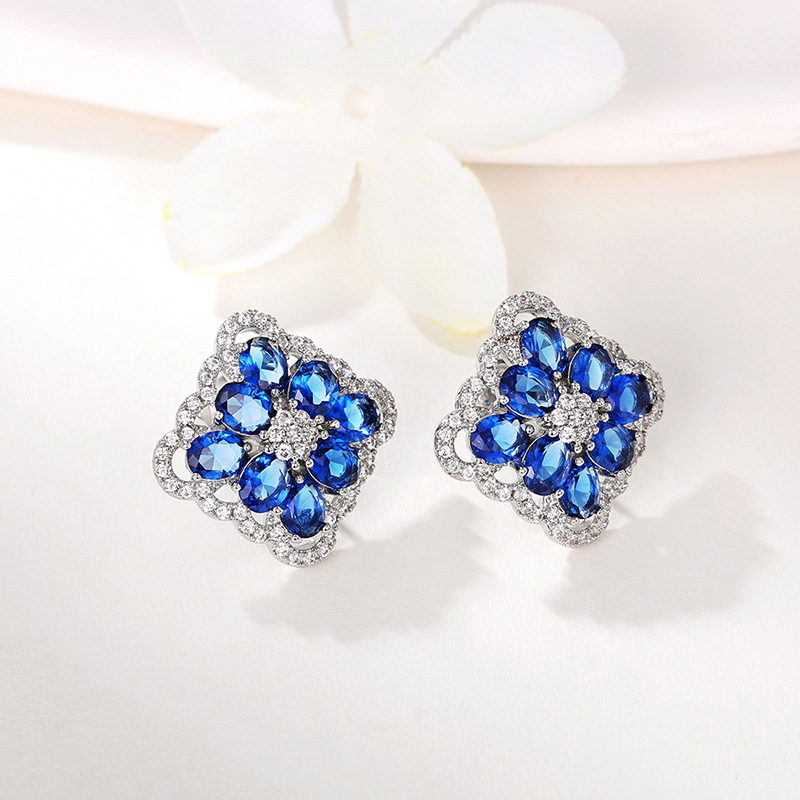 Durable Zircon Earrings