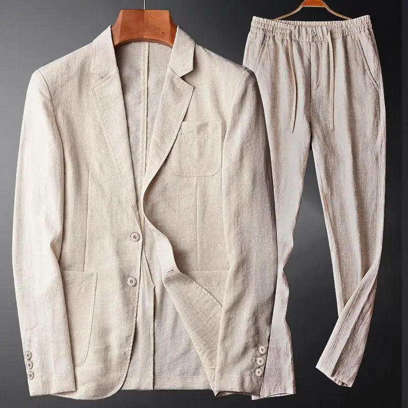 Two-piece Retro Solid Color High-end Simple Casual