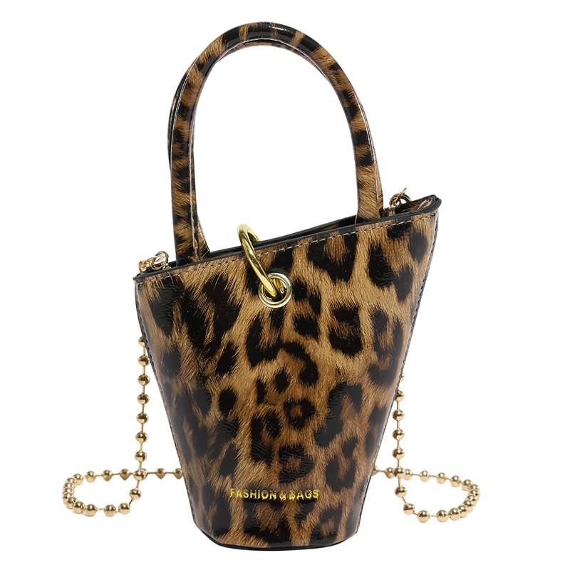Fashionable Leopard-Print Mini Womens Bag Unique-Shaped Crossbody Bag Shoulder Bag