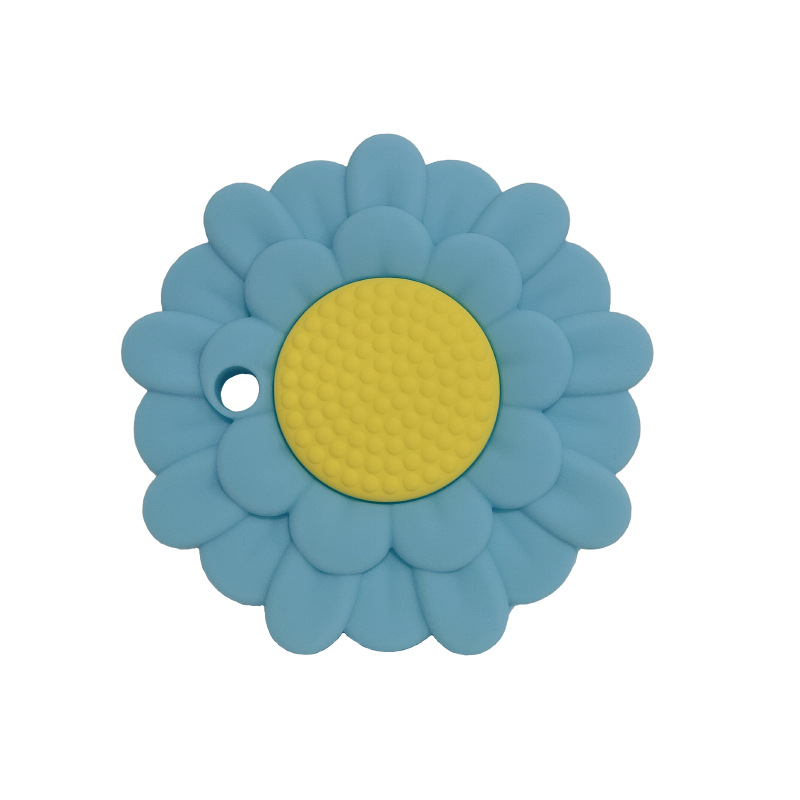 Cup Lid Blue With Flowers