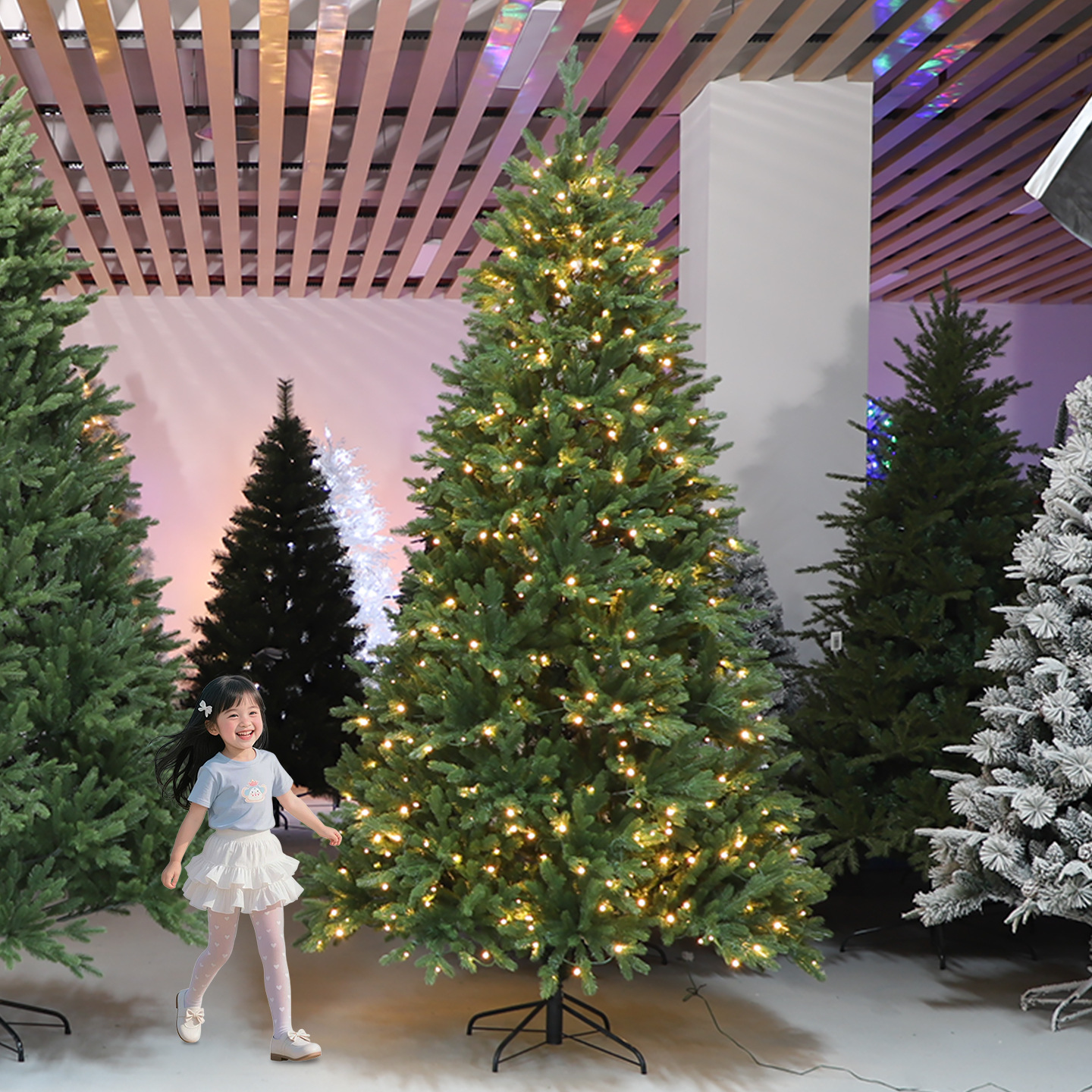 Pure PE Christmas Tree Artificial For Living Room And Home Use