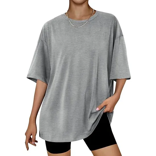 Women's Plus Size Bottoming Shirt Gray - Shop at LoveMi