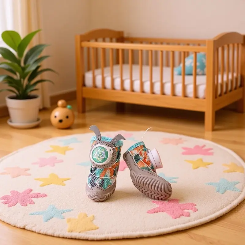 Pet Shoes, Mesh Fabric, Rotating Button, Small