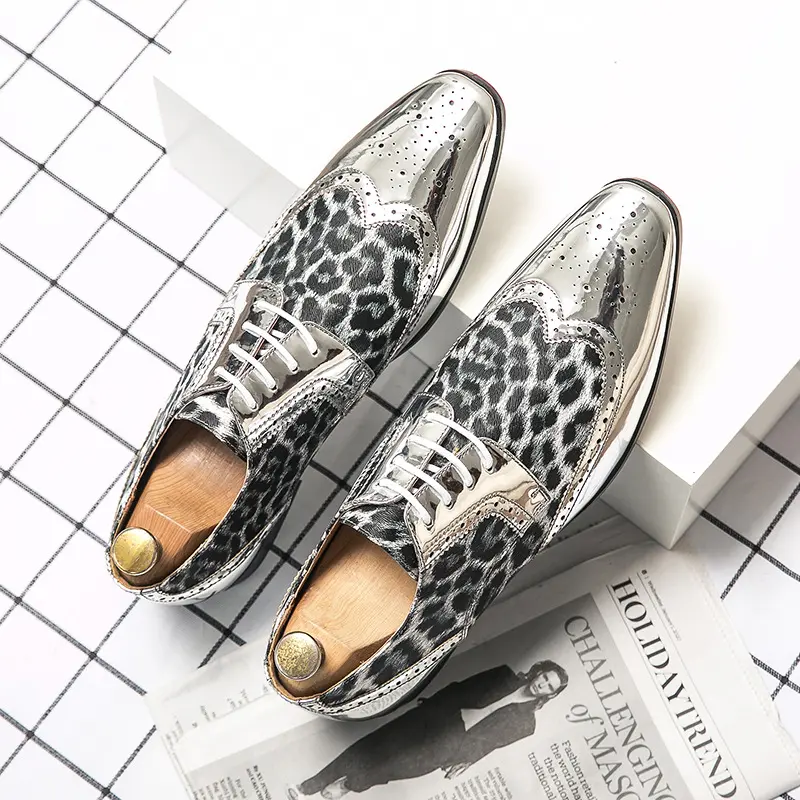 Men's Business Personal Leisure British Glossy Pointed