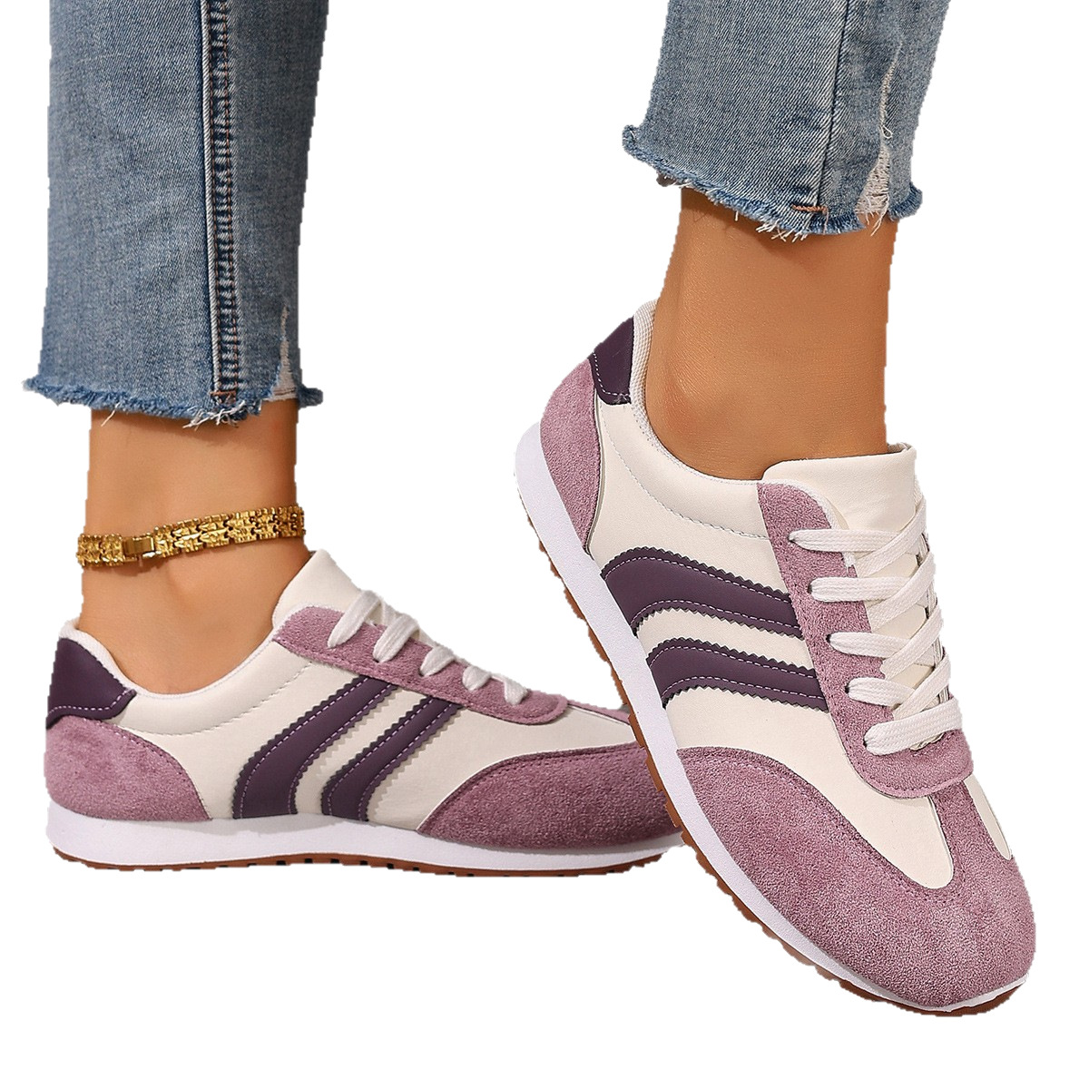 PU Lace-Up Sneakers, picture 3 of 6