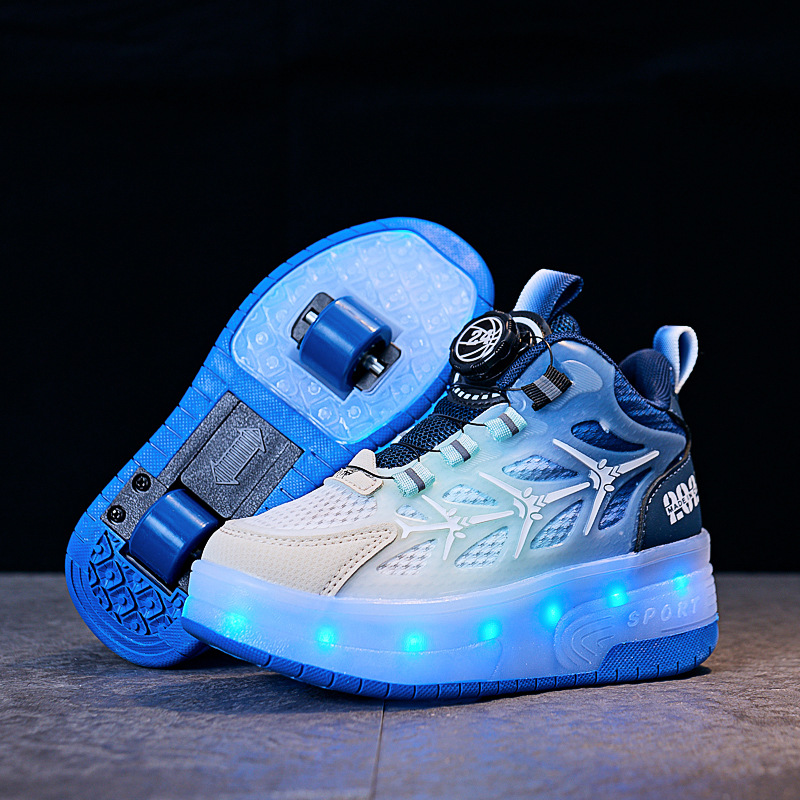 Children's Flash Knob Roller Skating Shoes - Image 4