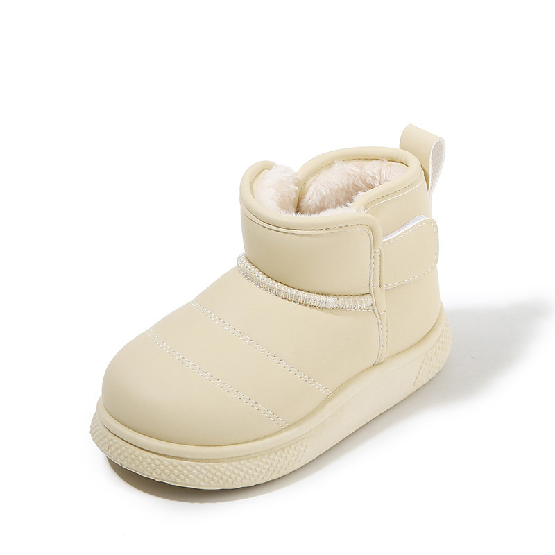 Fleece-lined Thickened Girls' Cotton Boots Warm Baby Cotton Shoes