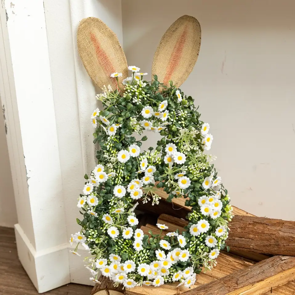 Easter Eight-character Rabbit Simulation Small Home Decorations