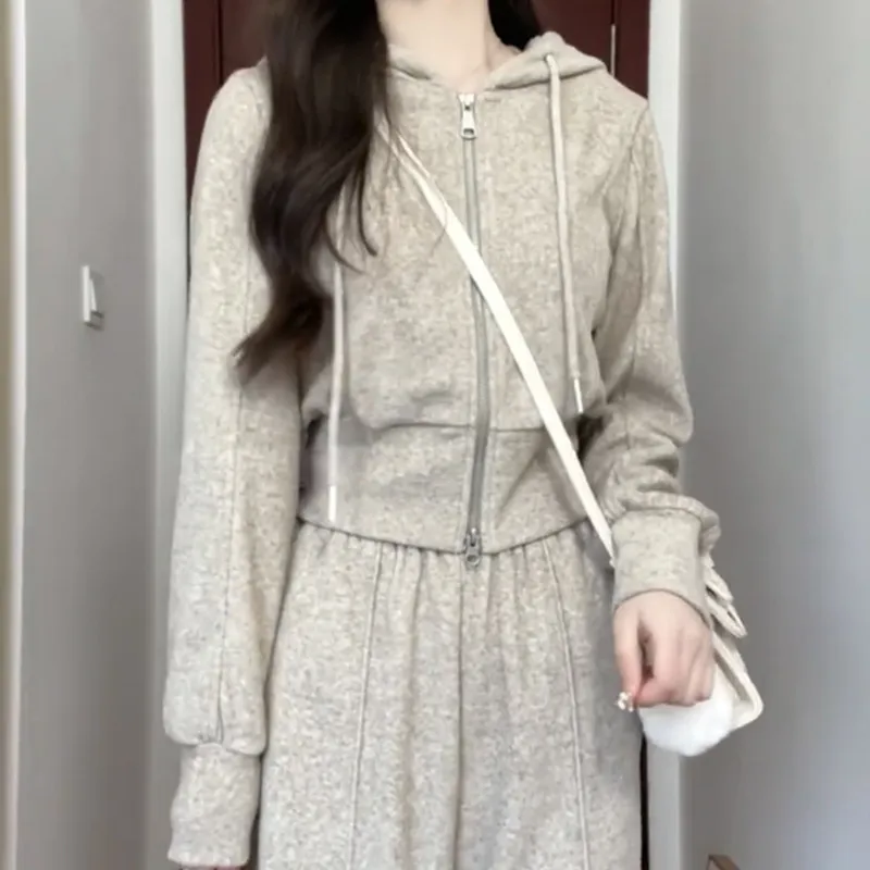 Sporty Loose Casual Suit For Women - Top