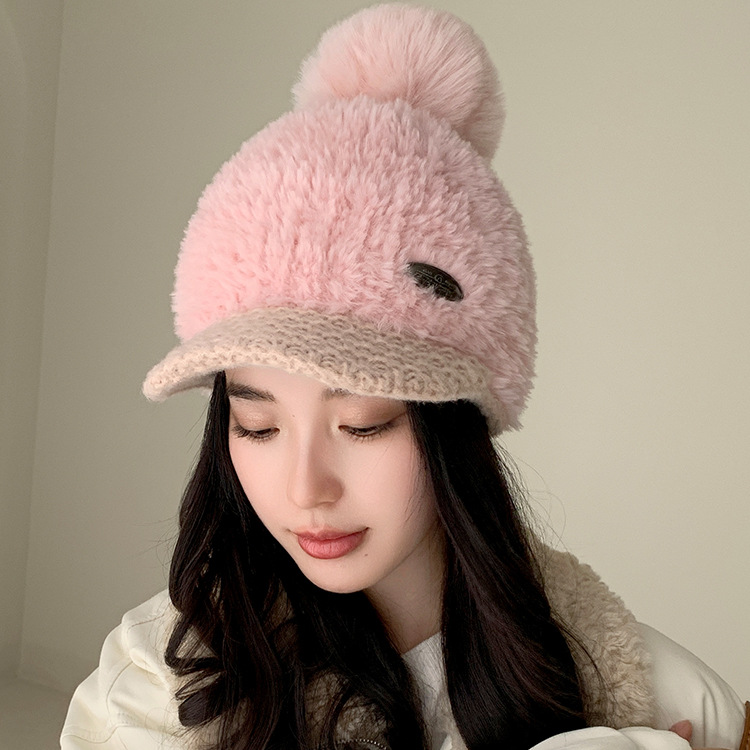 Autumn Winter Berber Fleece Warm Peaked Cap