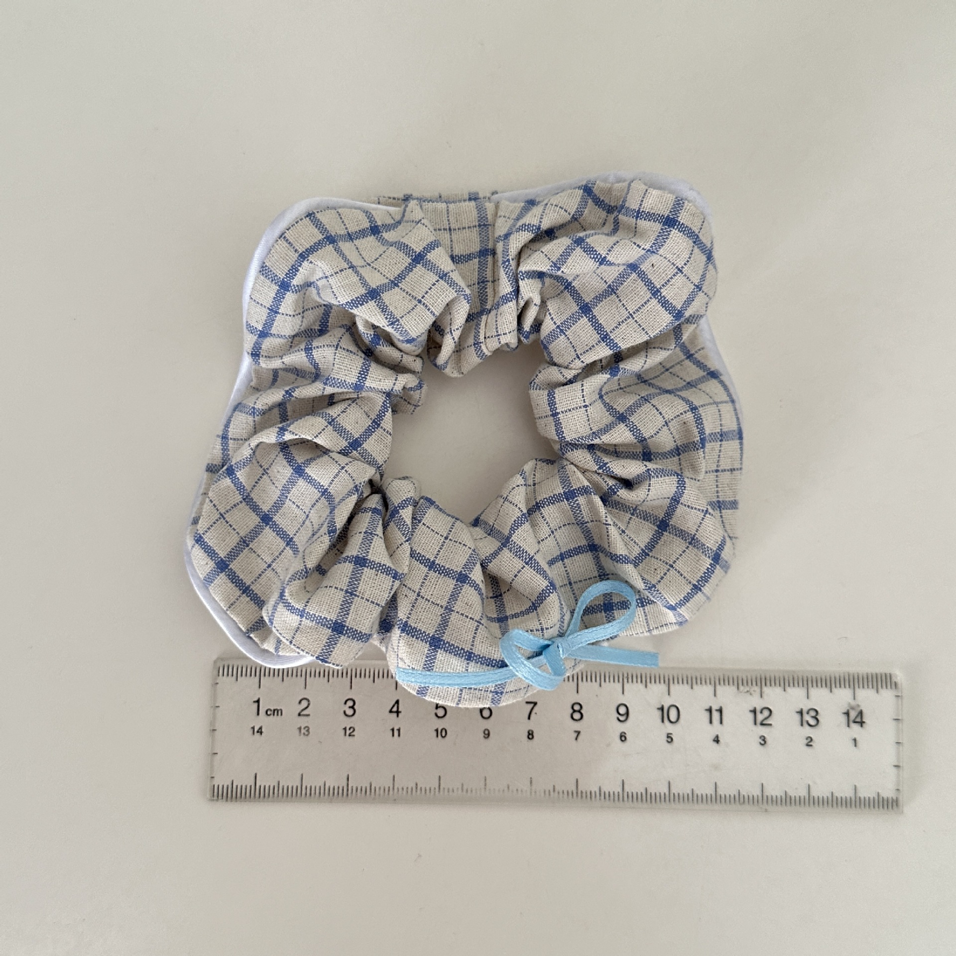 Title 2, Sweet Floral Plaid Large Intestine Hair Ring St...