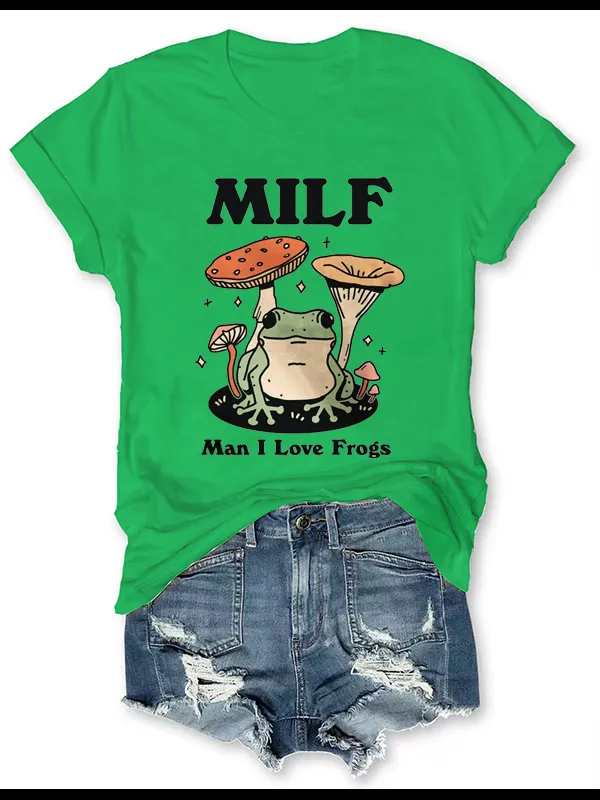 Fashion Toad Print Women's T shirt Green - Shop at LoveMi