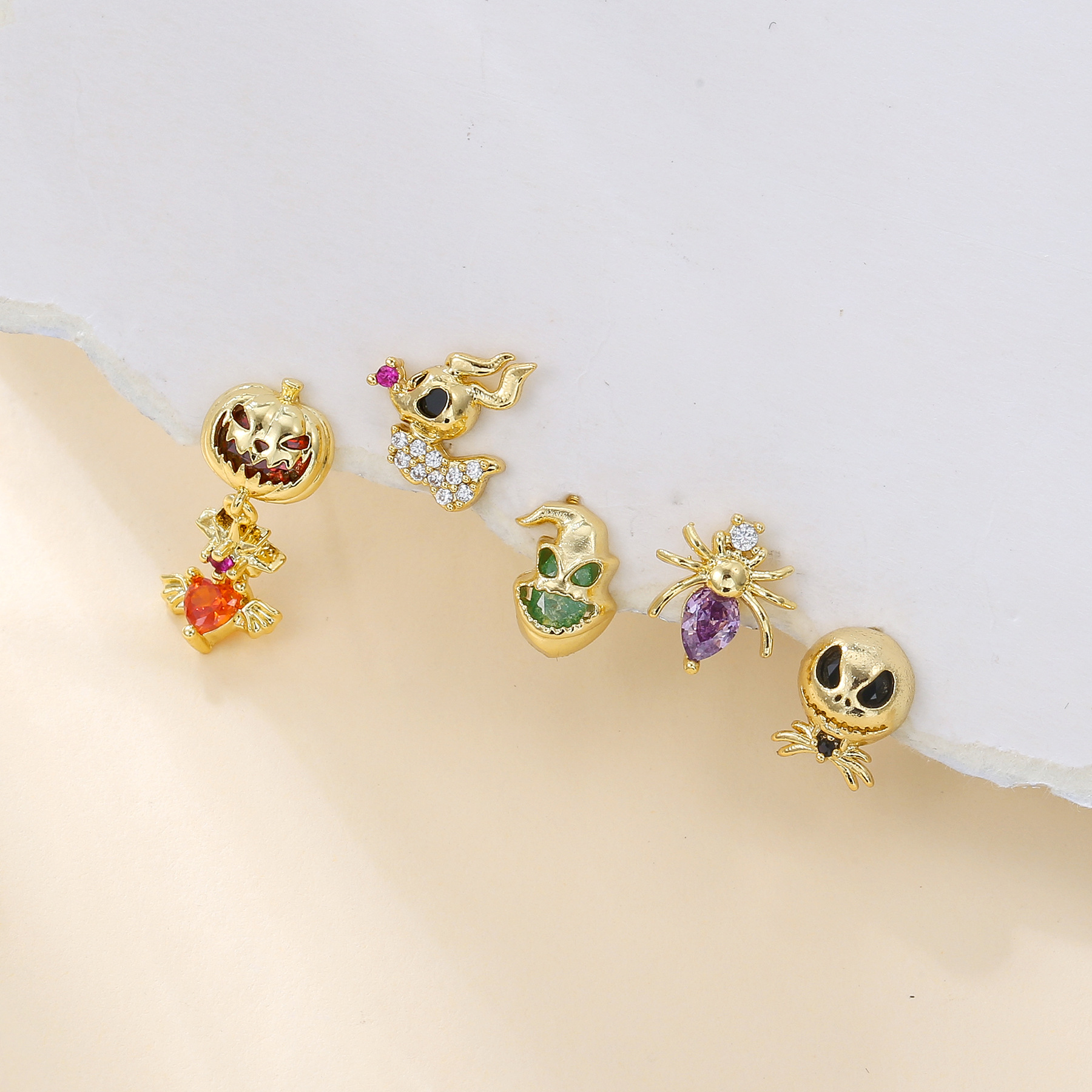 Halloween Cartoon Demon Pumpkin Love Five-piece Set