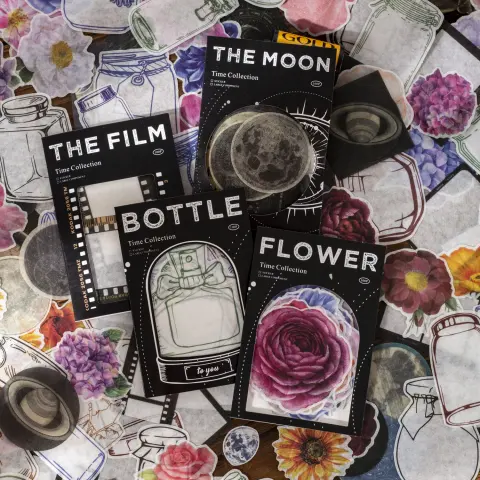 Beautiful Day Time Series Bottle Film Moon Flower Theme