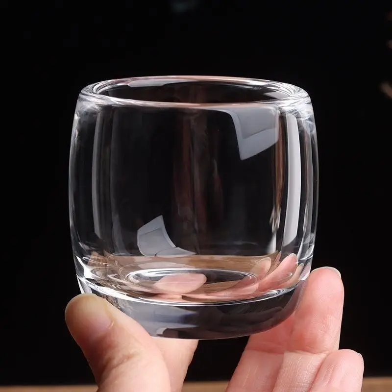 Portable Household Thimble Cup Glass Teacup