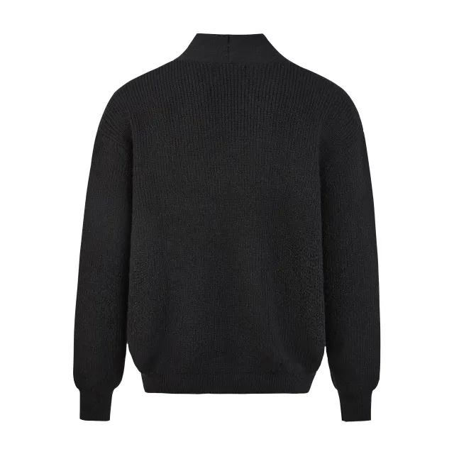 Autumn Cardigan Old Money All match Loose Lazy Top Sweater For Women Black - Shop at LoveMi
