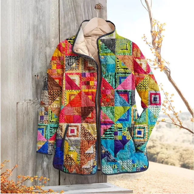 Women's Printed Fall Winter Coat Color - Shop at LoveMi