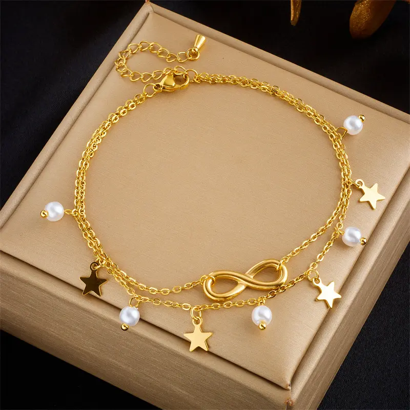 Fashionable Vintage Multi-layered Tassel Anklet