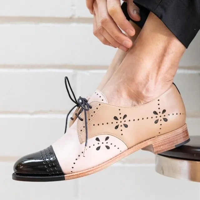 Round Head 40 43 Assorted Colors Low Heel Burnt Flower Casual Pumps Women Apricot - Shop at LoveMi