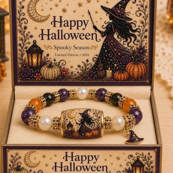 Cute Ghost Pendant Halloween-Themed Bracelet