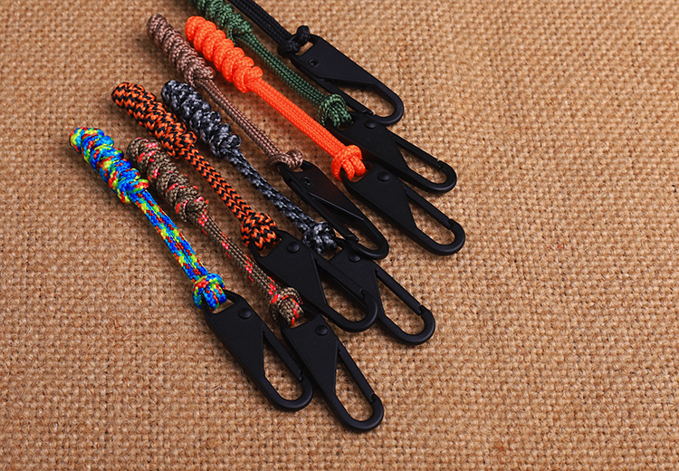 Title 6, Parachute Cord Woven Outdoor Bag Zipper Pull He...