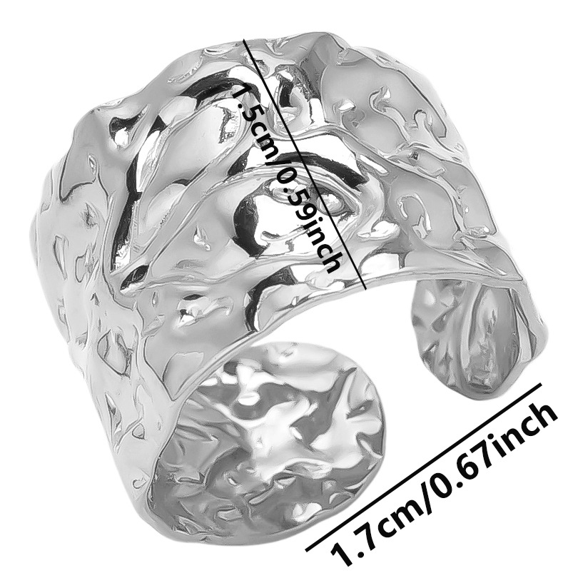 Stainless Steel Fashion Irregular Ring For Women