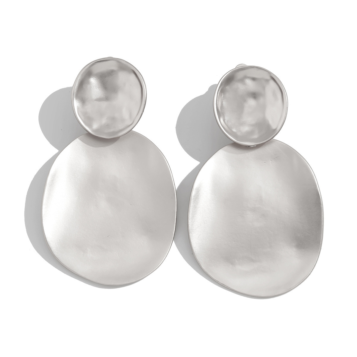 Irregular patchwork geometric stud earrings for women