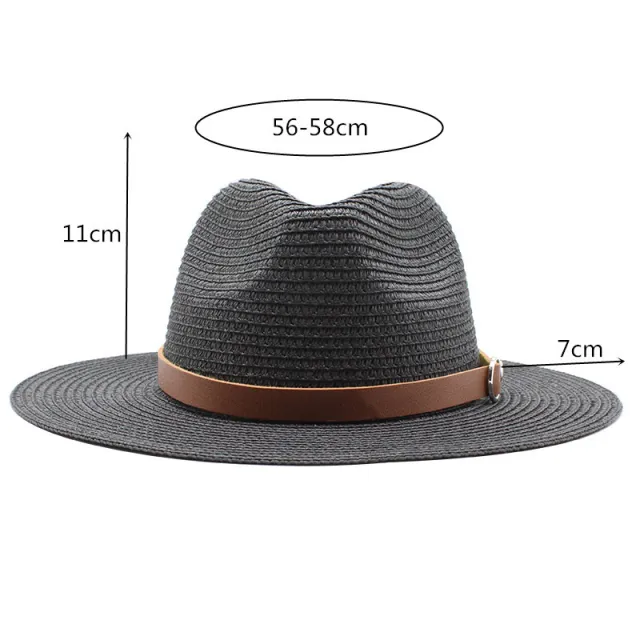 Sun Protection Travel Vacation Beach Woven Denim Top Hat Black - Shop at LoveMi