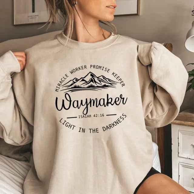 Sweatshirt Christian Crewneck Sweatshirts Bible Ver Khaki - Shop at LoveMi