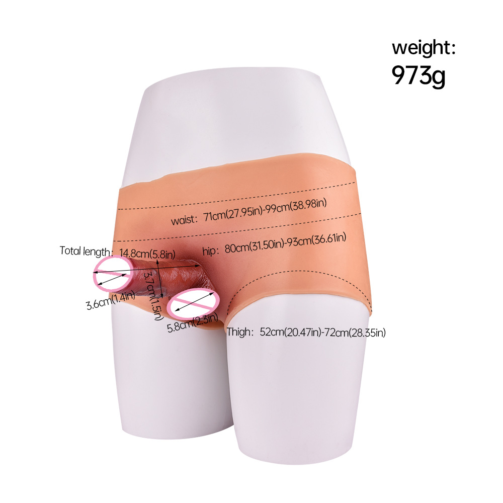Women's Wearable Dildo Pants Liquid Silicone 6