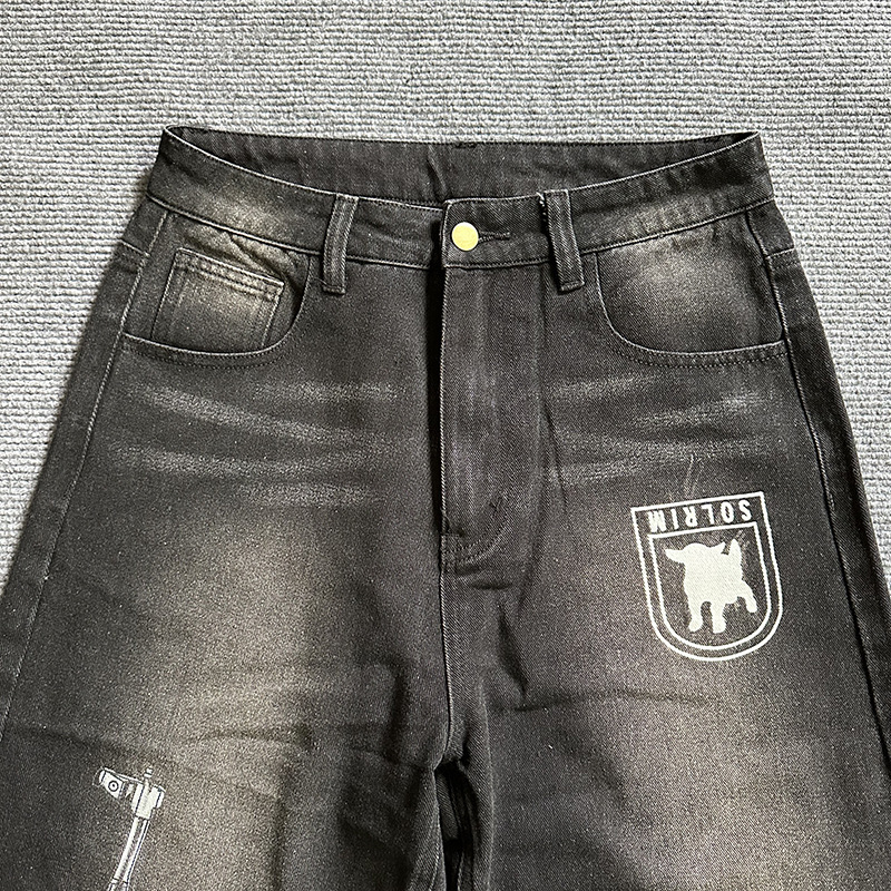 Y2K Retro Distressed Denim Jeans alternate