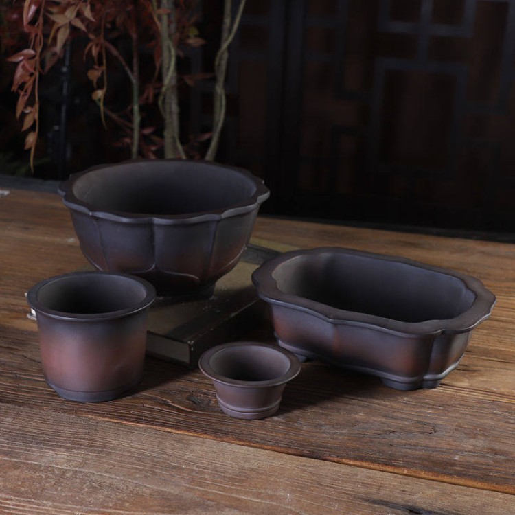 Household Desktop And Balcony Permeable Breathable Ceramic Pot