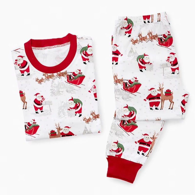 European And American Christmas Loungewear Family Sets